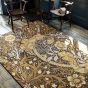 Seaweed Floral Rugs 127006 in Charcoal Mustard By William Morris