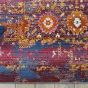 Vintage Kashan Circluar Rugs VKA03 by Nourison in Red Multi