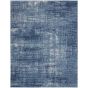 Calvin Klein Abstract Designer Rugs CK001 River Flow RFV02 in Teal Ivory Blue