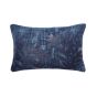 Lilium Floral Cushion By Helena Springfield in Indigo Blue