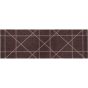 Camiel Geometric Washable Runner Mats in Brown