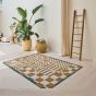 Louis De Poortere Designer Chess Rugs in 9338 Honey Yellow