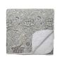 Wandle Quilted Throw By Designer Morris & Co in Grey