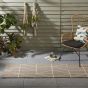 Scion Viso Geometric Outdoor Runner Rugs 424004 Steel Grey