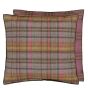 Abernethy Tartan Cushion by Designers Guild in Peony Pink