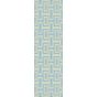 Intaglio Geometric Wool Runner Rugs 37201 Blue by Wedgwood