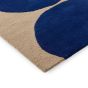 Isot Kivet Wool Geometric Rugs 132508 by Marimekko in Blue