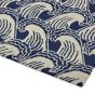 Ride The Wave 125608 Wool Rugs by Scion in Denim