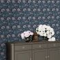 Portia Floral Wallpaper 114908 by Laura Ashley in Dark Seaspray Blue