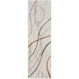 Glitz GLZ01 Abstract Runner Rug by Nourison in Ivory Multi