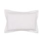 Cantaloupe Embroidered Designer Bedding and Pillowcase By Sanderson in Ivory White