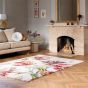 Gosford Floral 081300 Rug by Laura Ashley in Cranberry Red