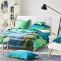 Bampton Emerald Woven Throw in Emerald Green by Designers Guild