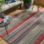 Spectro Stripes Indoor Outdoor Rugs 442103 in Sedonia Rust