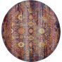 Vintage Kashan Circluar Rugs VKA03 by Nourison in Red Multi