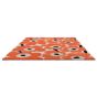 Unikko Handtufted Wool Floral Rugs 132403 by Marimekko in Orange Red