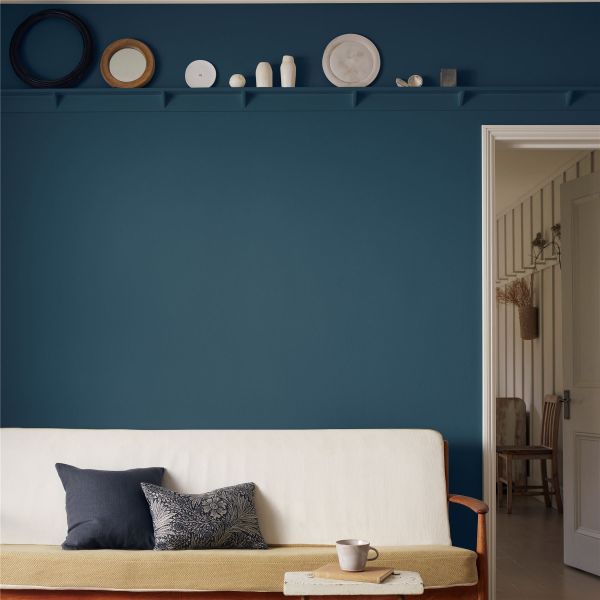 Chalky Matt Paint by Morris & Co in Emery Blue