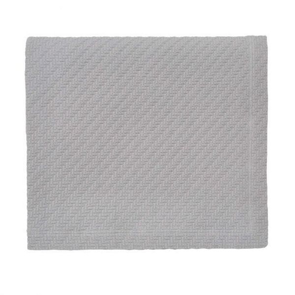 Andaz Fine Linens Egyptian Cotton Throw in Silver Grey