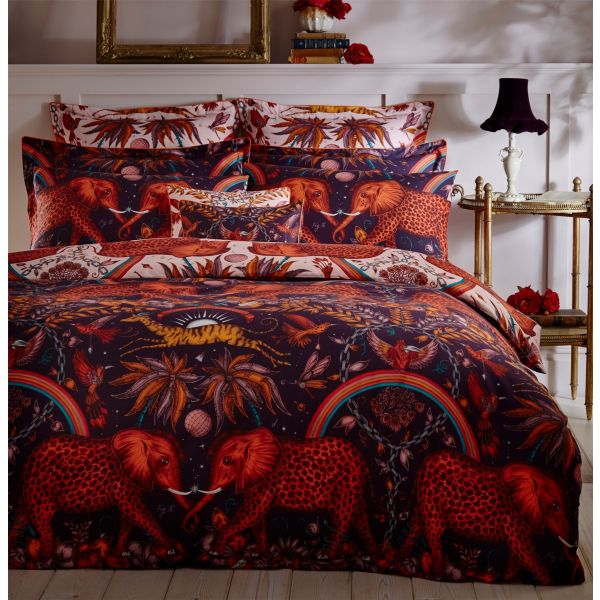 Zambezi Spotted Elephant And Hummingbird Bedding By Emma J Shipley