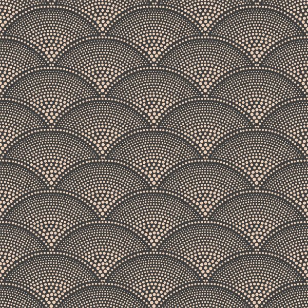 Feather Fan Wallpaper 10033 by Cole & Son in Charcoal Bronze Brown