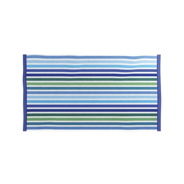 Budding Brights Multi Stripe Towels by Helena Springfield in Blue Green