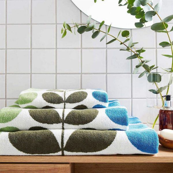 Trio Stem Riviera Towel in Multi by Orla Kiely