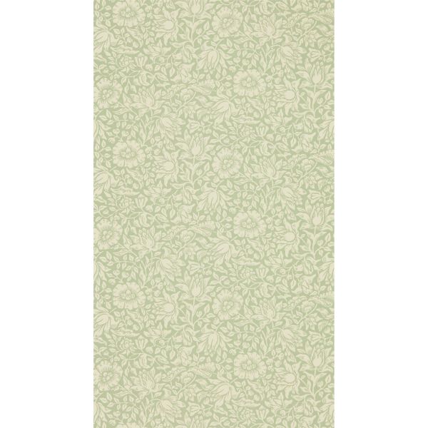 Mallow Wallpaper 216678 by Morris & Co in Apple Green