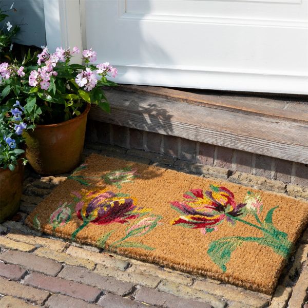 Gosford Doormat 081310 by Laura Ashley in Cranberry Red