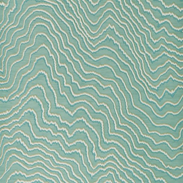 Fiji Wallpaper W0082 05 by Clarke and Clarke in Mineral Blue