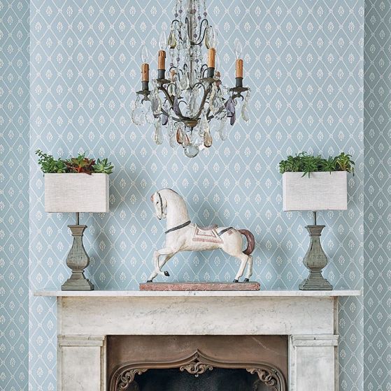 Alma Wallpaper 100 11055 by Cole & Son in Blue