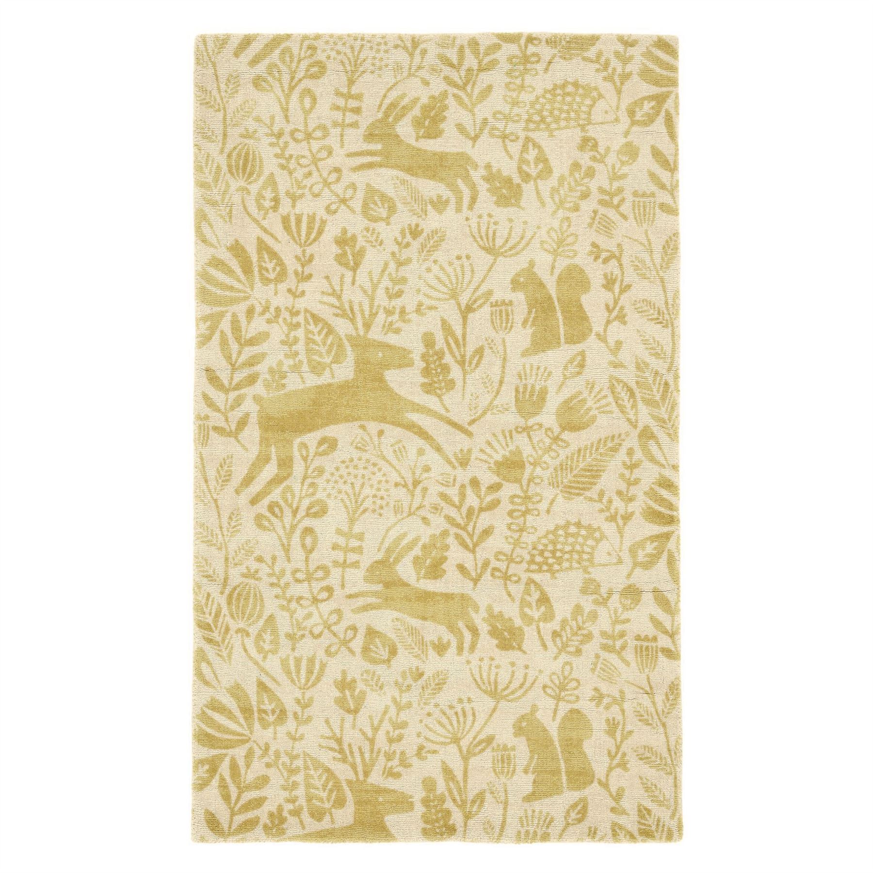 Kelda Woodland Rugs by Scion in 023506 Honey Yellow